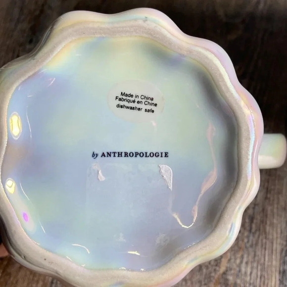 Anthropologie | Iridescent Christmas  🎄 Tree Mug w Lid - Picture 6 of 8